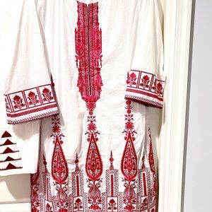Pakistan shirt pants with full embroidery dupatta